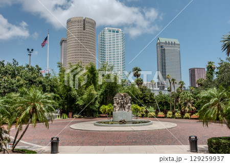 summer views of tampa florida city skyline summer views of tampa florida city skyline 129259937