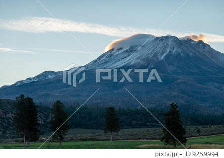 Dramatic nature scenes near Mount Shasta Cascade Range California Dramatic nature scenes near Mount Shasta Cascade Range California 129259994