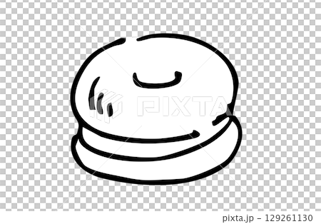 單色手繪插圖貝果三明治 單色手繪插圖貝果三明治 129261130