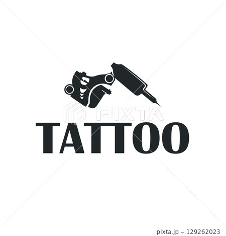 black silhouette illustration logo tattoo machine with vintage old retro minimalist concept template symbol tattoo studio design black silhouette illustration logo tattoo machine with vintage old retro minimalist concept template symbol tattoo studio design 129262023