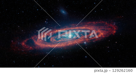 Galaxy, stars and dust clouds. 129262160