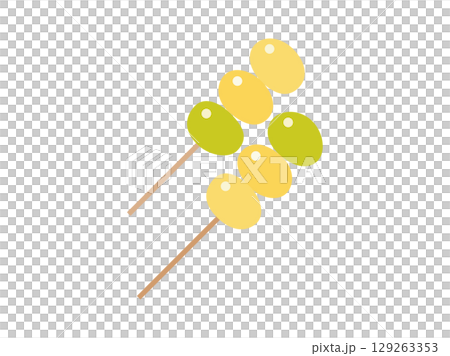 烤銀杏果的插圖 129263353