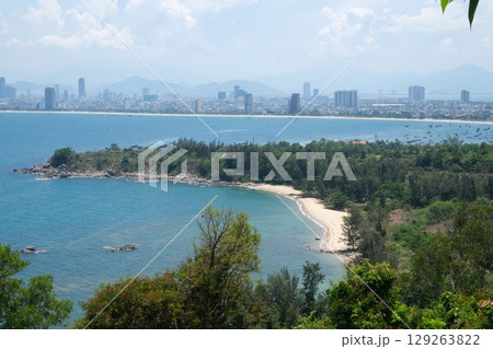 The Lady Buddha Statue the Bodhisattva of Mercy at the Linh Ung Pagoda in Danang Da Nang Vietnam. 129263822