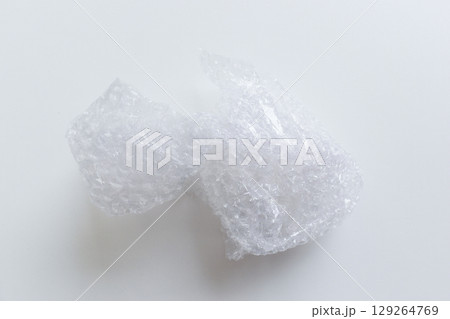 lumpy of plastic shockproof on white background lumpy of plastic shockproof on white background 129264769