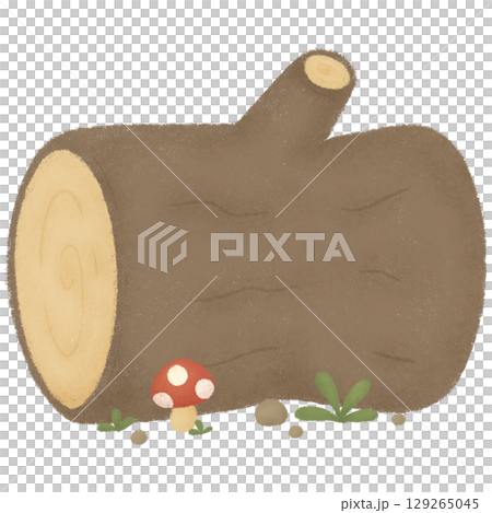 Wooden log 129265045