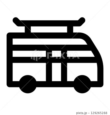 campervan icon campervan icon 129265288