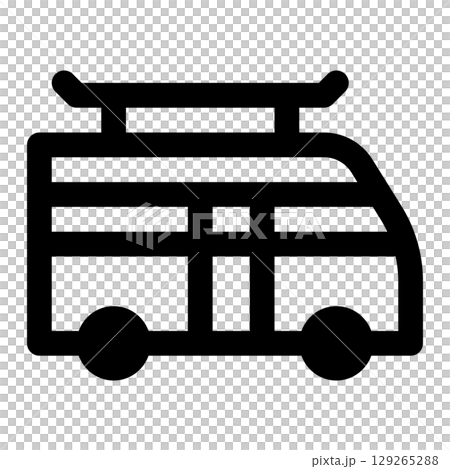 campervan icon campervan icon 129265288