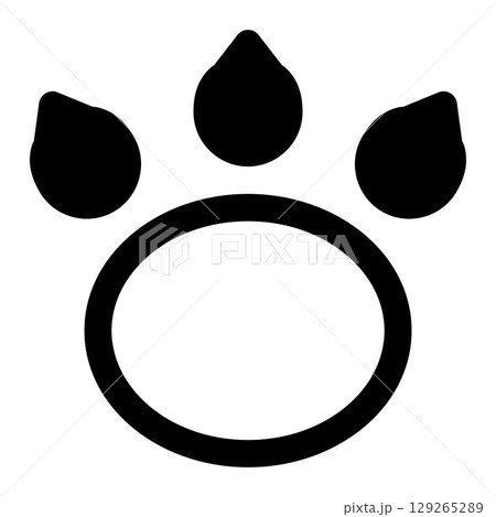 animal footprint icon animal footprint icon 129265289