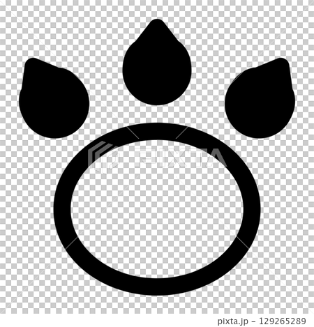animal footprint icon animal footprint icon 129265289