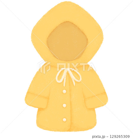 Yellow raincoat  129265309