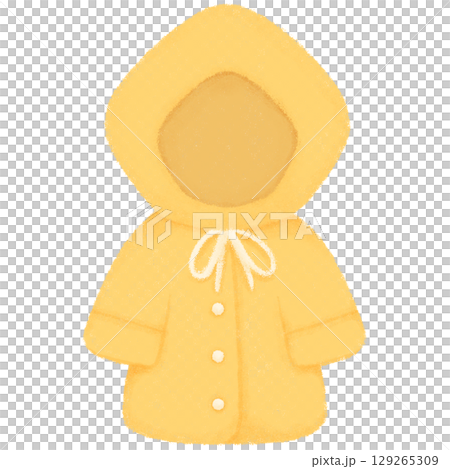 Yellow raincoat  129265309