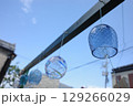 風に揺れる青い風鈴 129266029