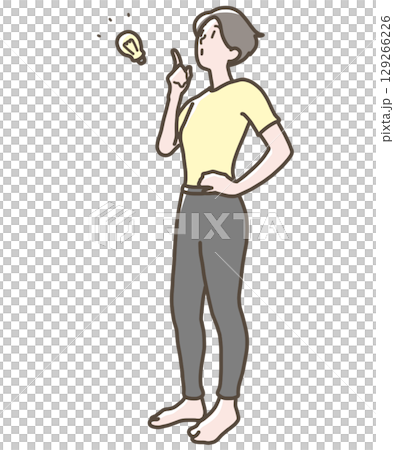 一名啟發的婦女的例證 129266226