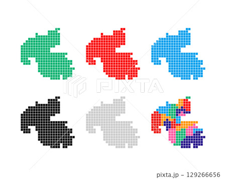 ドット絵の地図＿大阪府＿角ドット-01　 129266656