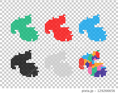 ドット絵の地図＿大阪府＿角ドット-01　 129266656