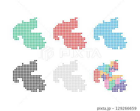 ドット絵の地図＿大阪府＿角ドット-04 129266659