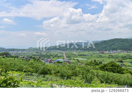 たかやしろ・見晴らし街道から見下ろす爽やかな初夏の風景 たかやしろ・見晴らし街道から見下ろす爽やかな初夏の風景 129266873