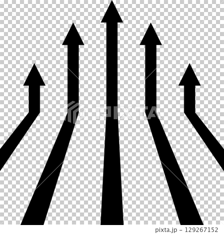 透明背景の黒い矢印アイコン 透明背景の黒い矢印アイコン 129267152