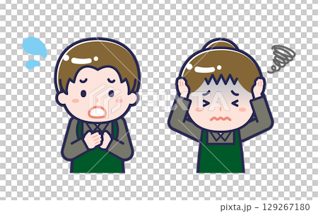 飲食店の店員／2人組／男女 06 129267180