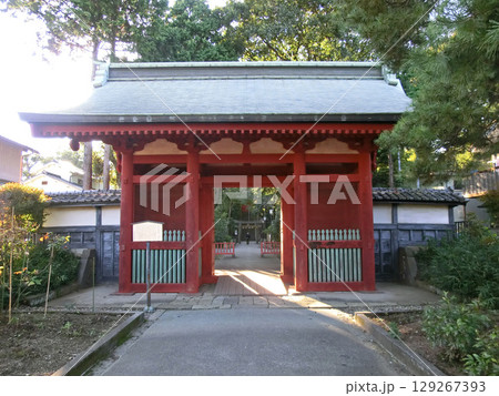 川越仙波東照宮の随身門(埼玉県川越市) 川越仙波東照宮の随身門(埼玉県川越市) 129267393