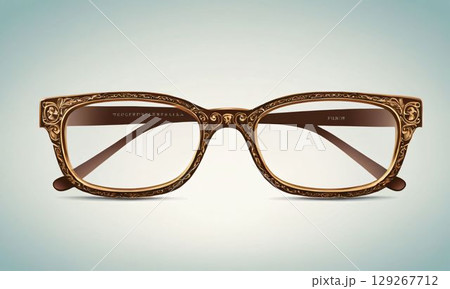 黒色のおしゃれな眼鏡 129267712