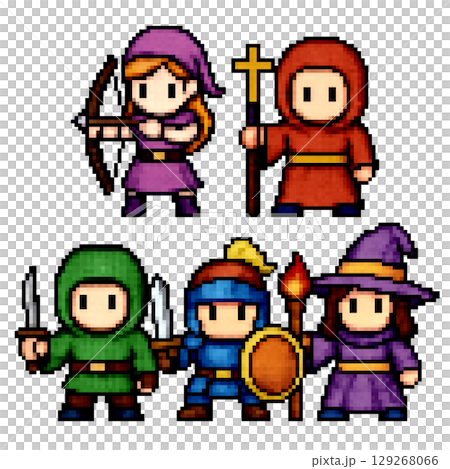RPGパーティーのフォーメーションB 129268066