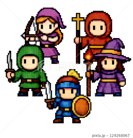 RPGパーティーのフォーメーションC 129268067