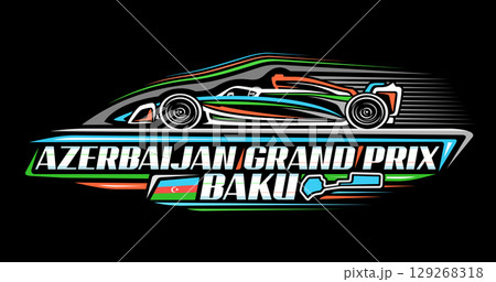 Vector logo for Azerbaijan Grand Prix Vector logo for Azerbaijan Grand Prix 129268318