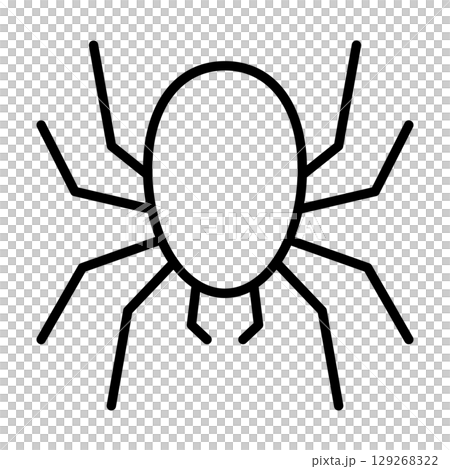 Halloween spider vector icon 129268322