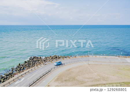 新潟 関分記念公園から望む日本海 新潟 関分記念公園から望む日本海 129268801