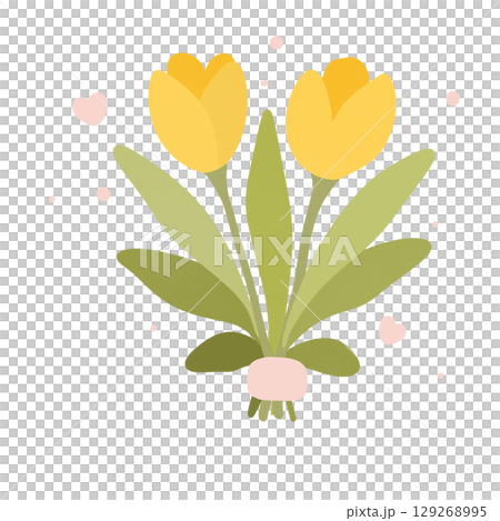 colorful vector illustration of flowers bouquet 129268995
