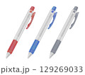 3色のボールペンのイラスト 129269033