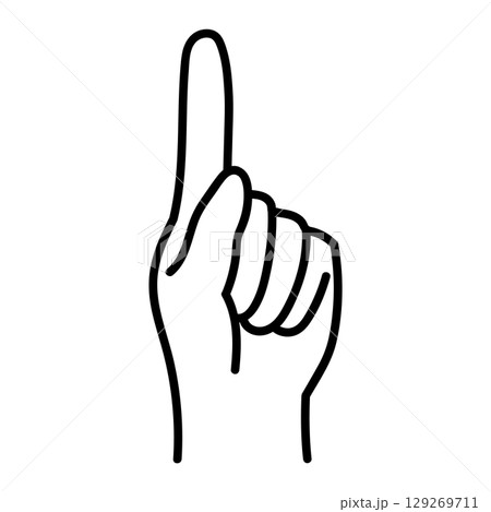 手書き_指数字_ベクター素材_01_A 手書き_指数字_ベクター素材_01_A 129269711