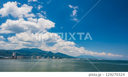 琵琶湖夏景色　滋賀県大津市 129270324