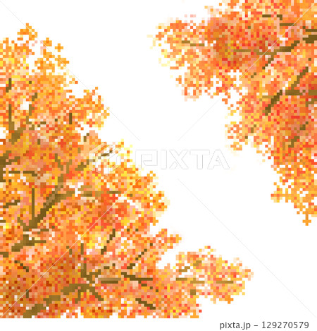 紅葉した木の背景イラスト 紅葉した木の背景イラスト 129270579