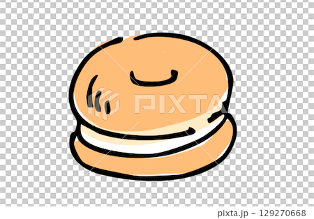 手書きカラーイラスト ベーグル 手書きカラーイラスト ベーグル 129270668
