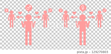 Bisexual Gender Expression Icon Bisexual Gender Expression Icon 129270803