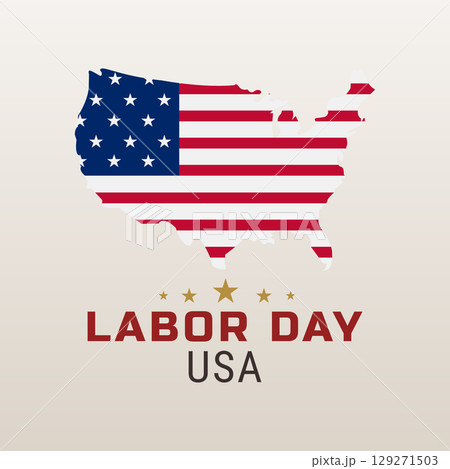 USA map stars and stripes labor day USA map stars and stripes labor day 129271503