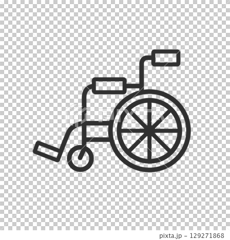 車椅子のアイコンイラスト 129271868