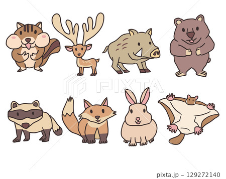 秋の動物たち/animals in autumn 129272140