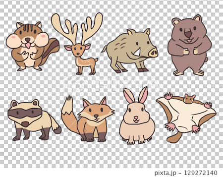 秋の動物たち/animals in autumn 129272140