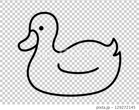 Simple duck icon Simple duck icon 129272145