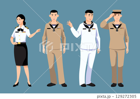 Navy character set Navy character set 129272305