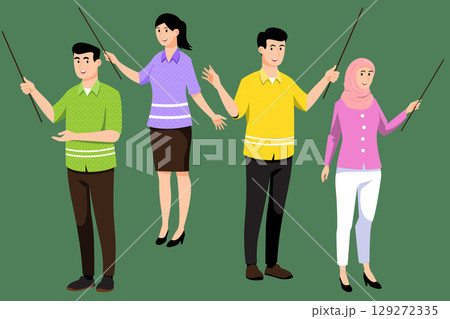 Thai teacher character set Thai teacher character set 129272335