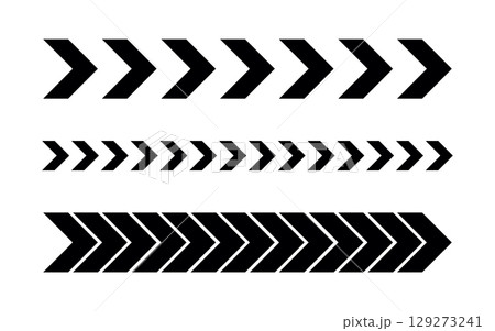 set of different arrow icons isolated vector illustration 129273241
