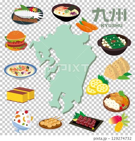 九州の人気ご当地グルメ 129274732