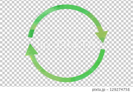 水彩エコロジーフレームベクターイラスト 129274758