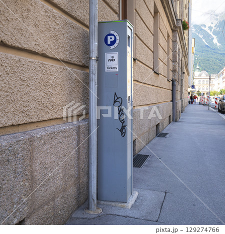 parcking payment machine in Innsbruck, Austria 129274766