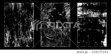 Black and white grunge. Distress overlay texture. Abstract surface dust and rough dirty wall background concept. Distress illustration simply place over object to create grunge effect. Vector EPS10. 129275191