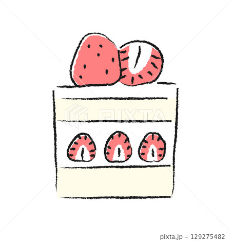 ケーキのイラスト ケーキのイラスト 129275482